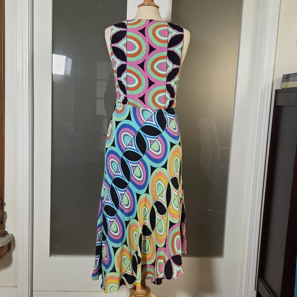 Anthropologie Vibrant Geometric Midi Dress - Picture 2 of 6